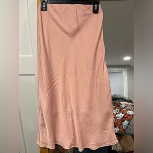 A New Day / pink silky skirt / XS